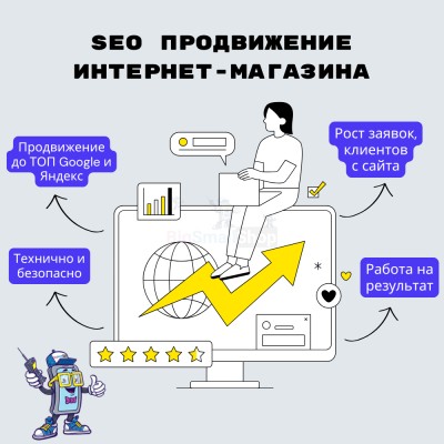 SEO продвижение интернет-магазина - купить в Малом Ломбенуре